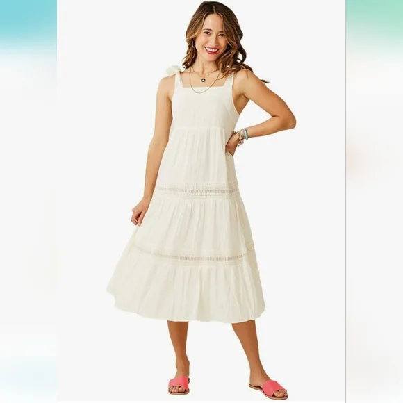 Carve Designs White Midi Dress - Picture 4 of 11